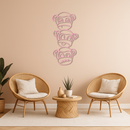 Pink Three Monkeys Metal Wall Art – Playful See No Evil, Hear No Evil, Speak No Evil Design - KAFGP004