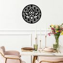 Pink Lotus Flower Metal Wall Art – Elegant Spiritual Bloom Design - KAFGP006