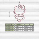 Pink Cute Cat Silhouette Metal Wall Art – Playful Character Design - KAFGP007