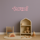 Pink Kuromi Metal Wall Art – Playful Character Typography Decor - KAFGP012