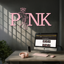 Pink Panther Metal Wall Art – Iconic Character with PINK Typography - KAFGP013