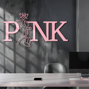 Pink Panther Metal Wall Art – Iconic Character with PINK Typography - KAFGP013