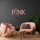 Pink Panther Metal Wall Art – Iconic Character with PINK Typography - KAFGP013