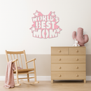 Pink World’s Best Mom Metal Wall Art – Star Design Mother’s Day Gift - KAFGP015
