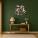 Pink World’s Best Mom Metal Wall Art – Star Design Mother’s Day Gift - KAFGP015