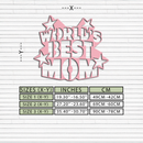 Pink World’s Best Mom Metal Wall Art – Star Design Mother’s Day Gift - KAFGP015