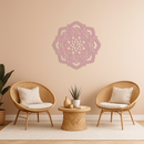 Pink Mandala Metal Wall Art – Intricate Bohemian Design - KAFGP016