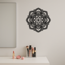 Pink Mandala Metal Wall Art – Intricate Bohemian Design - KAFGP016