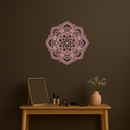 Pink Mandala Metal Wall Art – Intricate Bohemian Design - KAFGP016
