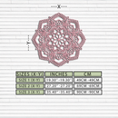 Pink Mandala Metal Wall Art – Intricate Bohemian Design - KAFGP016