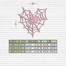 Pink Heart Spider Web Metal Wall Art – Gothic Romantic Decor - KAFGP018