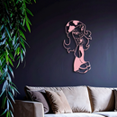 Pink Bratz Girl Metal Wall Art – Fashion Doll Inspired Silhouette Decor - KAFGP022
