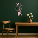 Pink Bratz Girl Metal Wall Art – Fashion Doll Inspired Silhouette Decor - KAFGP022