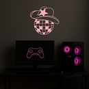 Disco Cowboy Hat Metal Wall Art – Retro Country Party Decor - KAFGP026
