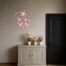 Disco Cowboy Hat Metal Wall Art – Retro Country Party Decor - KAFGP026