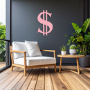 Dollar Sign Metal Wall Art – Money Symbol Modern Decor - KAFGP027
