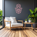 Hamsa Hand Metal Wall Art – Spiritual Protection & Boho Home Decor - KAFGP030