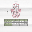 Hamsa Hand Metal Wall Art – Spiritual Protection & Boho Home Decor - KAFGP030