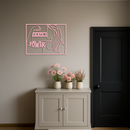 Grace is Power Woman Silhouette Metal Wall Art - KAFGP033