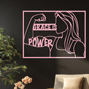 Grace is Power Woman Silhouette Metal Wall Art - KAFGP033