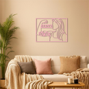 Grace is Power Woman Silhouette Metal Wall Art - KAFGP033