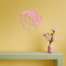Butterfly Woman Face Silhouette Metal Wall Art – Modern Feminine Design - KAFGP039