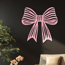 Elegant Bow Silhouette Metal Wall Art – Decorative Ribbon Design - KAFGP047