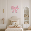 Elegant Bow Silhouette Metal Wall Art – Decorative Ribbon Design - KAFGP047