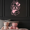 Hello Kitty Hat Labubu Metal Wall Art – Cute Cartoon Character Design - KAFGP051