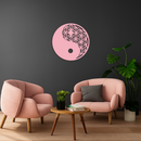 Lotus Mandala Silhouette Metal Wall Art – Sacred Geometry Design - KAFGP056