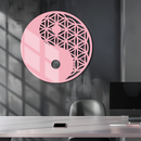 Lotus Mandala Silhouette Metal Wall Art – Sacred Geometry Design - KAFGP056
