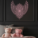 Winged Mandala Metal Wall Art – Sacred Geometry Design - KAFGP057