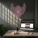Winged Mandala Metal Wall Art – Sacred Geometry Design - KAFGP057