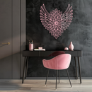 Winged Mandala Metal Wall Art – Sacred Geometry Design - KAFGP057