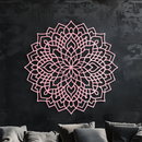 Mandala Silhouette Metal Wall Art – Intricate Sacred Geometry Design - KAFGP058