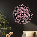 Mandala Silhouette Metal Wall Art – Intricate Sacred Geometry Design - KAFGP058
