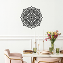 Mandala Silhouette Metal Wall Art – Intricate Sacred Geometry Design - KAFGP058