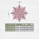 Mandala Silhouette Metal Wall Art – Sacred Geometry Flower Design - KAFGP060