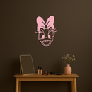 Daisy Duck Silhouette Metal Wall Art – Cartoon Character Design - KAFGP063