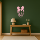 Daisy Duck Silhouette Metal Wall Art – Cartoon Character Design - KAFGP063