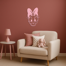 Daisy Duck Silhouette Metal Wall Art – Cartoon Character Design - KAFGP063