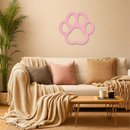 Paw Print Silhouette Metal Wall Art – Minimal Pet Lover Home Decor - KAFGP064