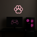 Paw Print Silhouette Metal Wall Art – Minimal Pet Lover Home Decor - KAFGP064