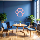 Paw Print Silhouette Metal Wall Art – Minimal Pet Lover Home Decor - KAFGP064
