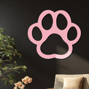 Paw Print Silhouette Metal Wall Art – Minimal Pet Lover Home Decor - KAFGP064