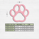 Paw Print Silhouette Metal Wall Art – Minimal Pet Lover Home Decor - KAFGP064
