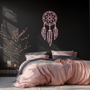 Dreamcatcher Silhouette Metal Wall Art – Boho Feather Design - KAFGP065