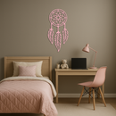Dreamcatcher Silhouette Metal Wall Art – Boho Feather Design - KAFGP065