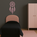 Dreamcatcher Silhouette Metal Wall Art – Boho Feather Design - KAFGP065