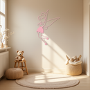 Tinkerbell Fairy Silhouette Metal Wall Art – Whimsical Fantasy Decor - KAFGP072